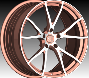 Y-crni 5-kraki s narančastim licem 1 komad kovane aluminijske aluminijske naplatke