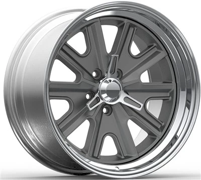 17x8.0 i 17x9.0 sivi disk i polirani rubni 3-PC naplatci za 1970 Ford Torino