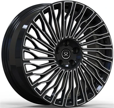 Bolt Patteen 5x120 Prilagođeno crno obrađeno lice 1 komad kovani naplatci za Range Rover L 320 2008