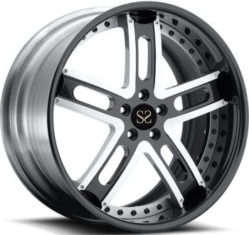 Sjajne crne 22-inčne 3-PC kovane felne izrađene od aluminijske legure 6061-T6 za Lamborghini Aventador
