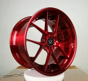 Crveni brušeni Kovani 2 komadni crveni brušeni aluminijski naplatci