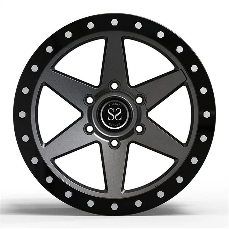 Monoblock 1 Piece 18 19 20 21 22 23 24 Inch Forged Wheels Gun Metal Bead Lock Style Sport Car Alloy Rims
