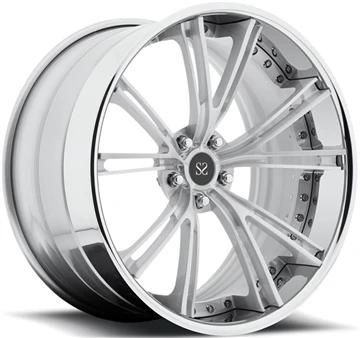 20x9|20x10.5 2-PC Kovani naplatci od aluminijske legure Custom Chrome 5x120 T...
